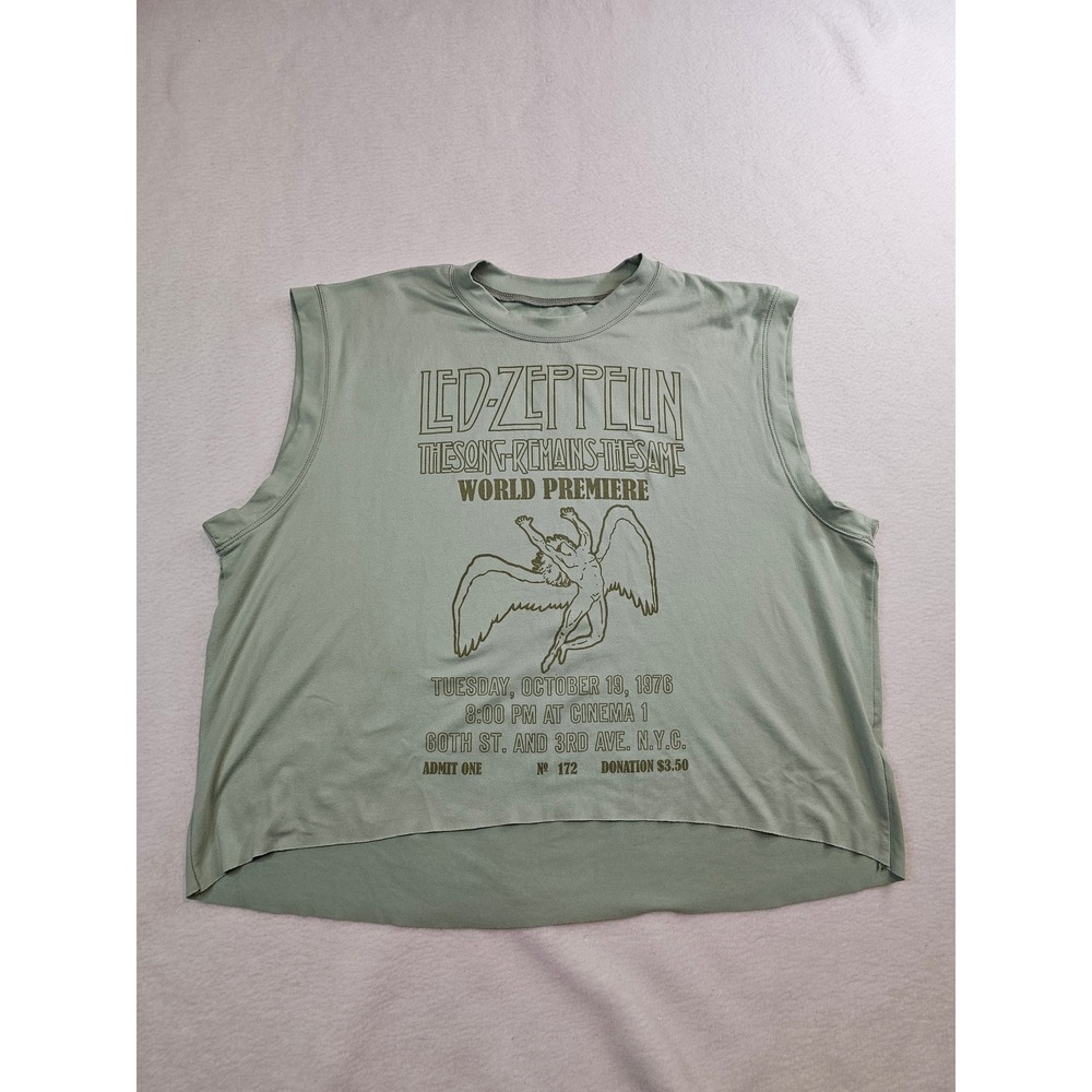 Life Clothing Co Led Zeppelin The Song Remains The Same Muscle Tank Top Sage M